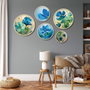 Wallity Yats-20 Conjunto de 5 Cuadros Decorativos Multicolor